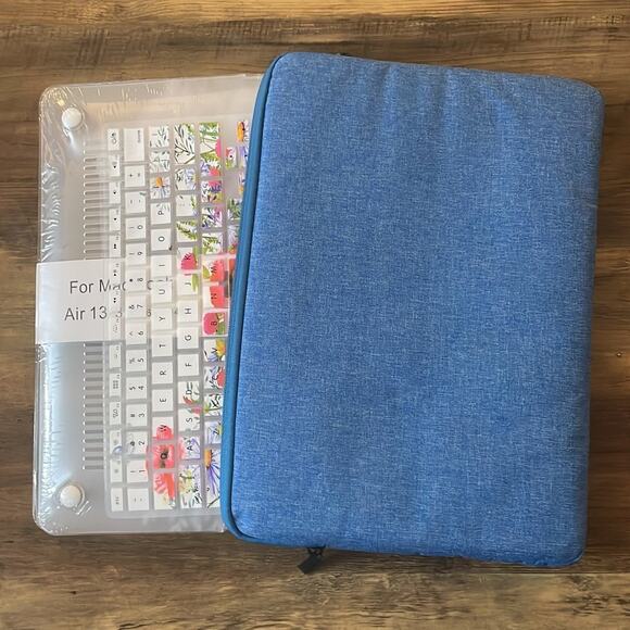 MacBook Air 13”3 2010-2017 blue soft case with hardshell - Picture 5 of 7